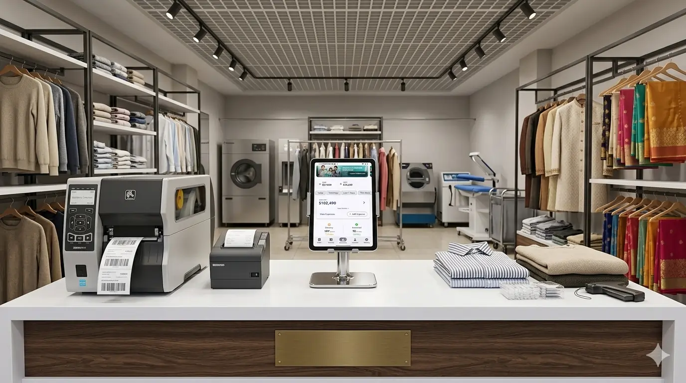 Dry Cleaning Store Counter